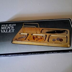 Vintige 1980s Solid Brass Men's Valet